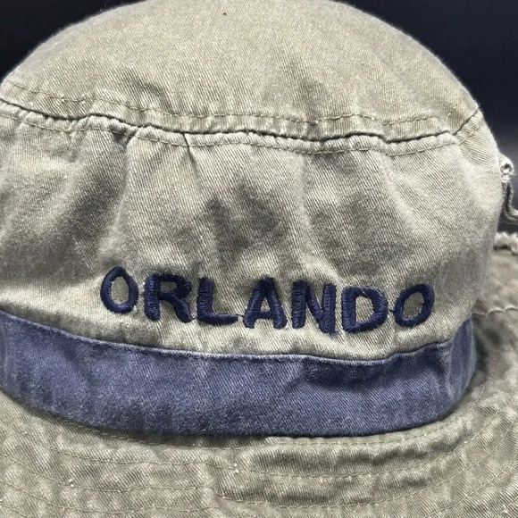 Orlando Bucket Hat Unisex One Size Green Drawstring Tie Side Pocket Jhats - Picture 3 of 6